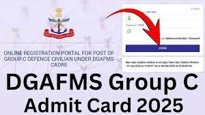 DGAFMS Group C Admit Card