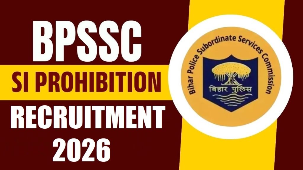 Bihar Police BPSSC SI Prohibition Pre Admit Card Date 2026