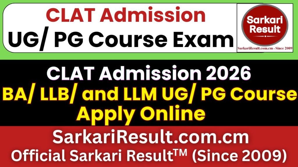CLAT Online Form 2026