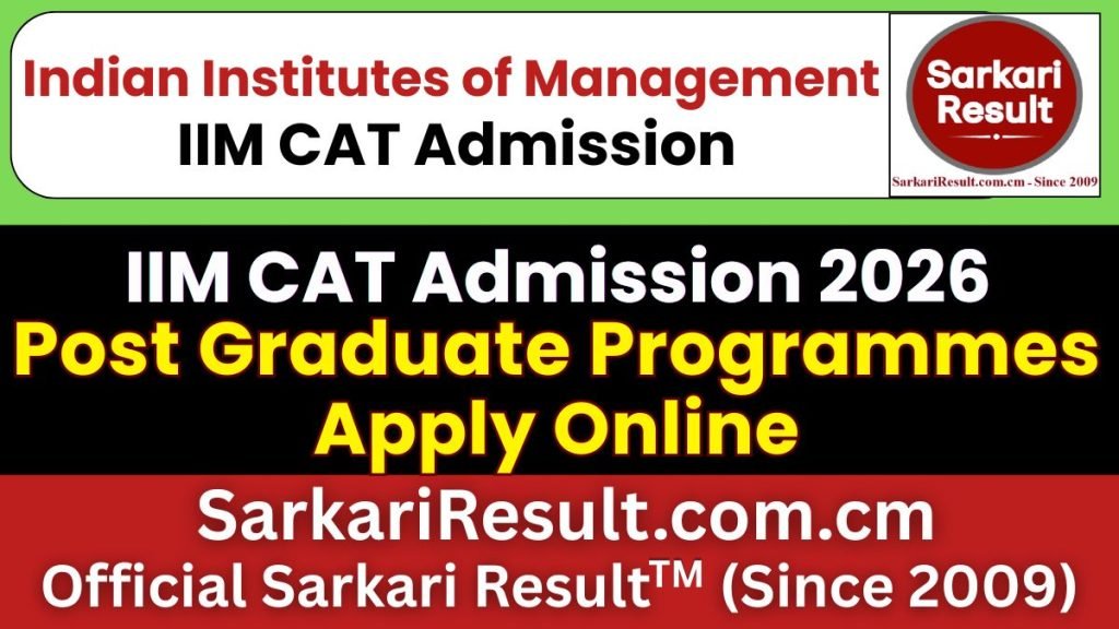 IIM CAT 2026 Online Form