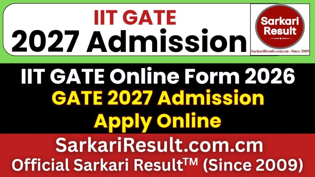 IIT GATE 2027 Online Form