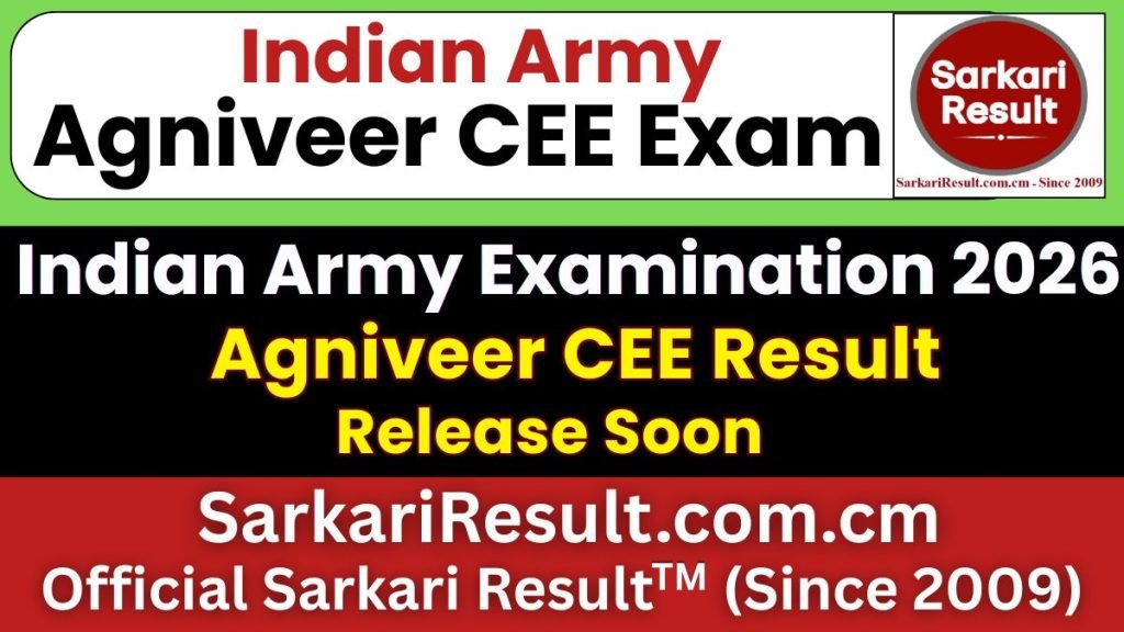Indian Army Agniveer CEE Result 2026 – Soon
