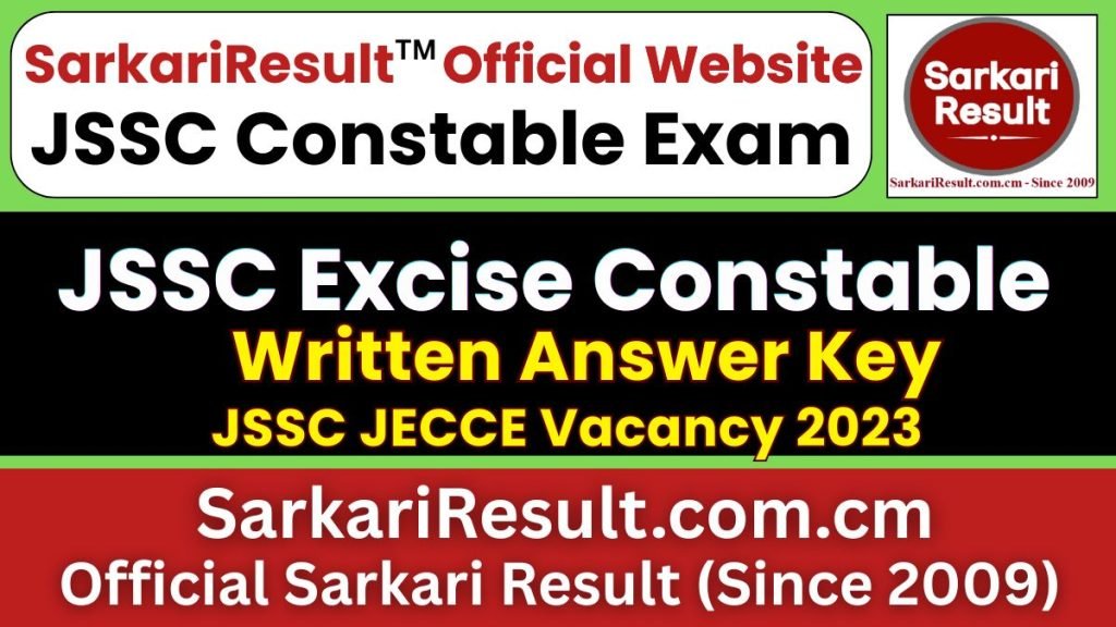 JSSC Excise Constable JECCE 2023 Result – Out