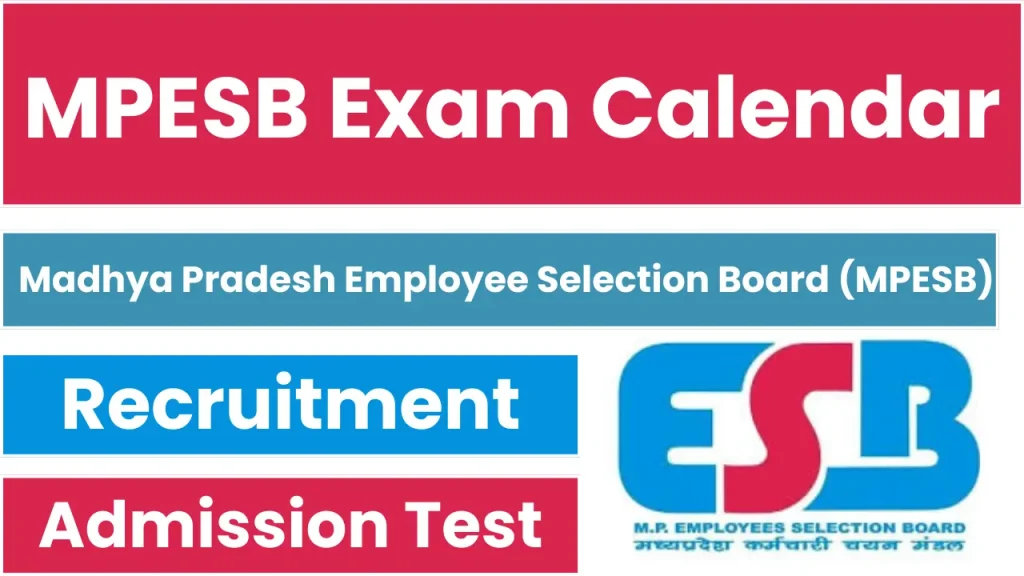 MPESB Revised Exam Calendar 2026
