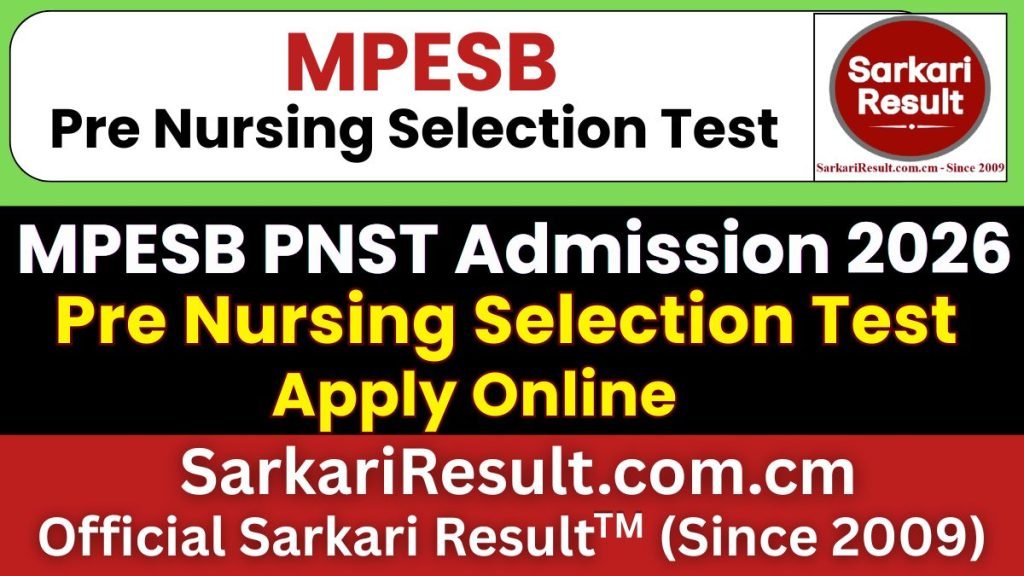 MPESB PNST Online Form 2026 – Last Date Today
