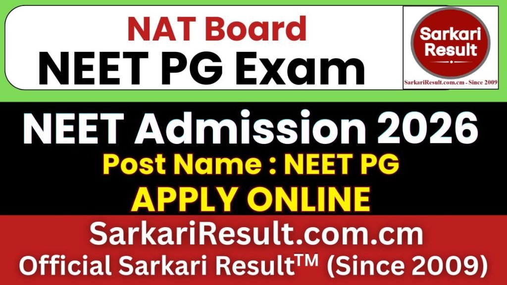 NEET PG Online Form 2026