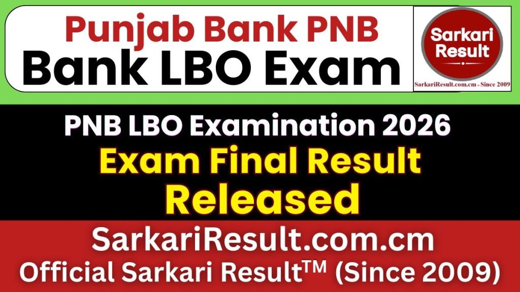 PNB Bank LBO Final Result 2026 – Out