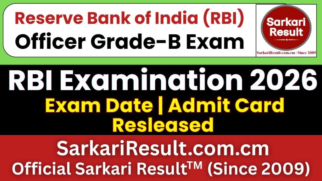 RBI Officer Grade-B Result 2026 – Out