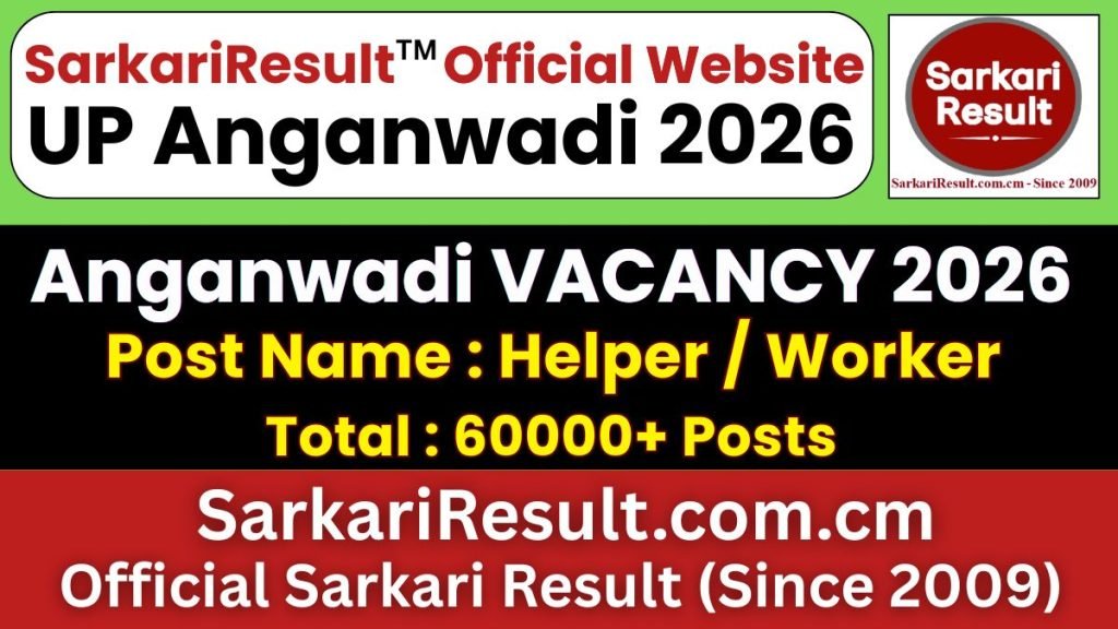 UP Anganwadi Bharti Online Form 2026 (Updated)