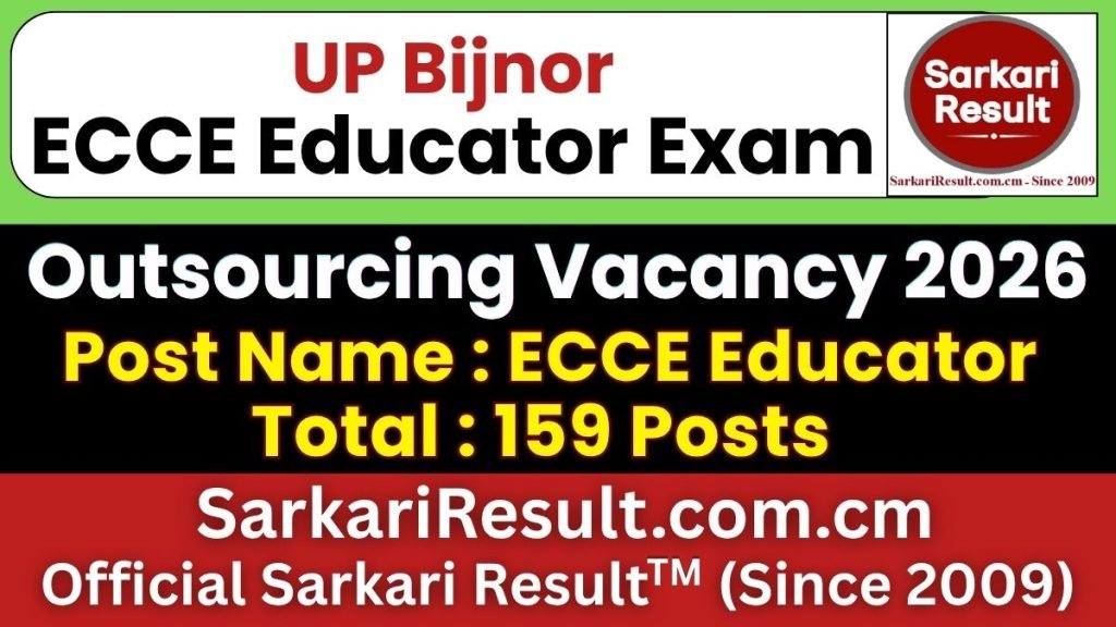 UP Bijnor ECCE Educator Online Form 2026