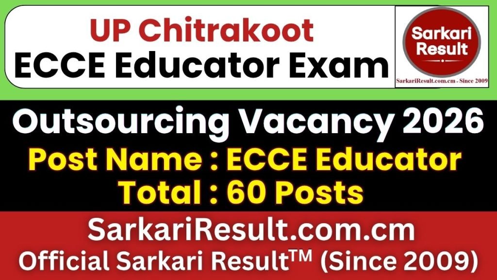 UP Chitrakoot ECCE Educator Online Form 2026