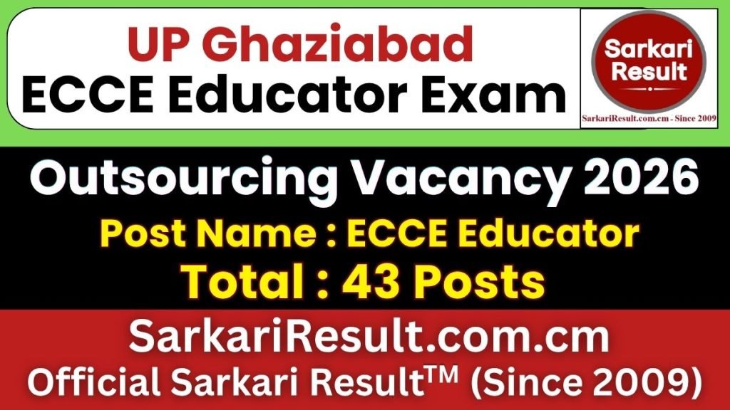 UP Ghaziabad ECCE Educator Online Form 2026