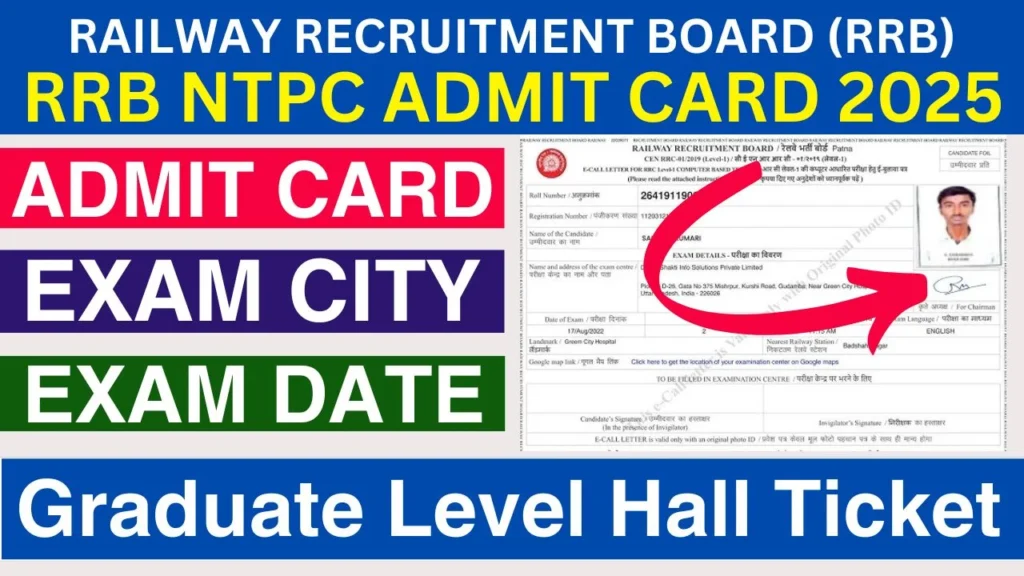 RRB NTPC Admit Card 2025