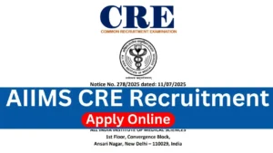 AIIMS CRE Recruitment