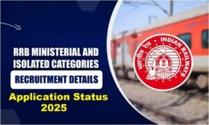 RRB CEN 07/24 1036 Various Vacancy App. Status Notice – Punjab Job Vacancy