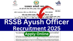 RSSB Ayush Officer Recruitment 2025