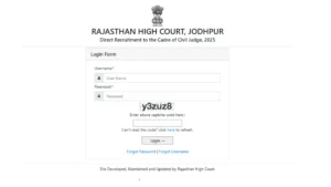 Rajasthan High Court 44 Civil Judge Admit Card – Punjab Job Vacancy