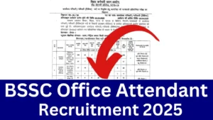 BSSC Office Attendant Recruitment 2025 [3727 Post] Apply Online