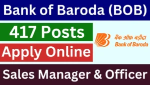 Bank of Baroda Sales Manager & Officer Recruitment 2025 [417 Post]