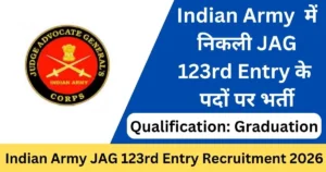 Indian Army JAG Entry 2026 – Punjab Job Vacancy