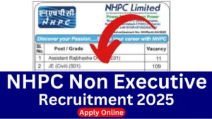 NHPC Non Executive Recruitment 2025 {248 Posts} Apply Online