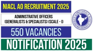 NIACL 550 Administrative Officer Vacancy Online Form – Punjab Job Vacancy