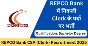 REPCO Bank 30 Clerk Vacancy Online Form 2025 – Punjab Job Vacancy