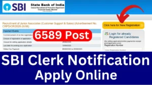 SBI Clerk 2025 Notification (6589 Posts), Apply Online