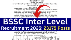 BSSC Inter Level Recruitment 2025 {23175 Post} Apply Online