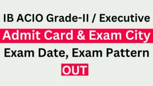 IB ACIO Admit Card