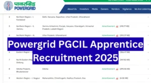 PGCIL Apprentice Recruitment 2025 – Punjab Job Vacancy