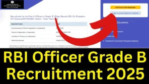 RBI Officer Grade B Recruitment 2025 {120 Post} Eligibility, Fee, Last Date, Apply Online