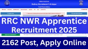 RRC NWR Apprentice Recruitment 2025 {2162 Post} Apply Online