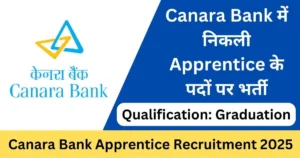 Canara Bank 3500 Apprentice Vacancy Online Form 2025 – Punjab Job Vacancy
