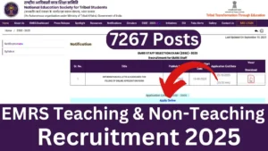 EMRS 7267 Teaching, Non-Teaching Online Form 2025 – Punjab Job Vacancy