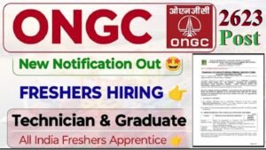 ONGC 2623 Apprentice Vacancy Online Form 2025 – Punjab Job Vacancy