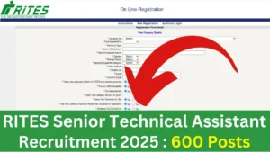 RITES Senior Technical Assistant Recruitment 2025 [600 Post] Apply Online