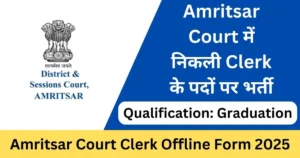 Amritsar Court 60 Clerk Vacancy Offline Form 2025 – PunjabJobAlert.com
