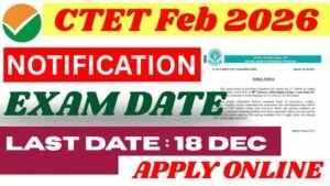 CTET February Exam 2026 Online Form – PunjabJobAlert.com