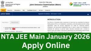 JEE Main 2025 Session-1 January 2026, Correction/ Edit Apply Online